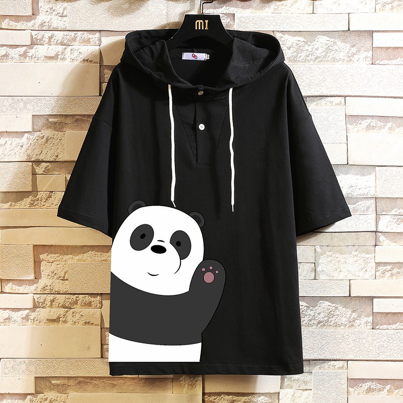 Áo Hoodie Ngắn Tay Dáng Rộng Thời Trang Dành Cho Nam