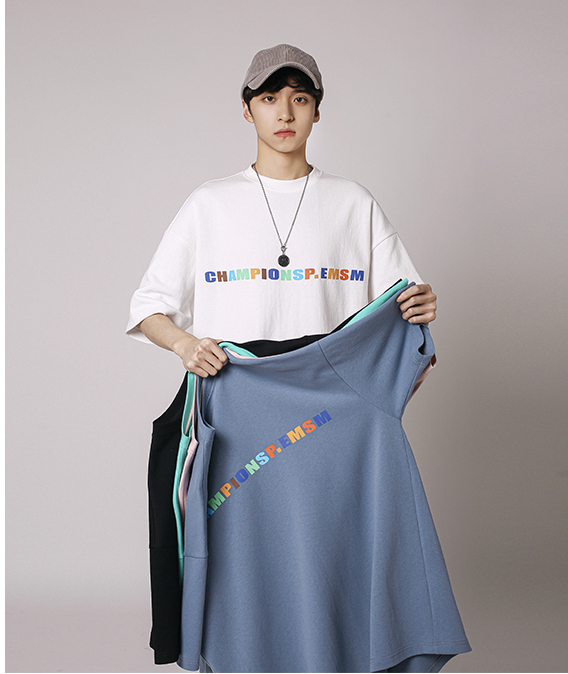 Áo Thun Form Rộng Ngắn Tay Phong Cách Hàn Quốc Dành Cho Nam Size S-8Xl