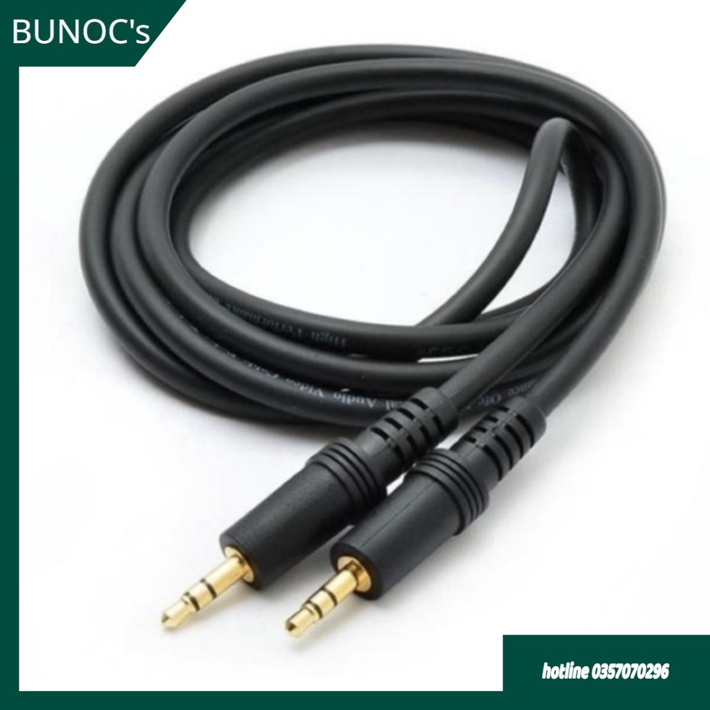 Dây loa 1 ra 1 jack 3.5mm dài 1.5m 3m 5m hàng chất lượng giá tốt BUNOC's