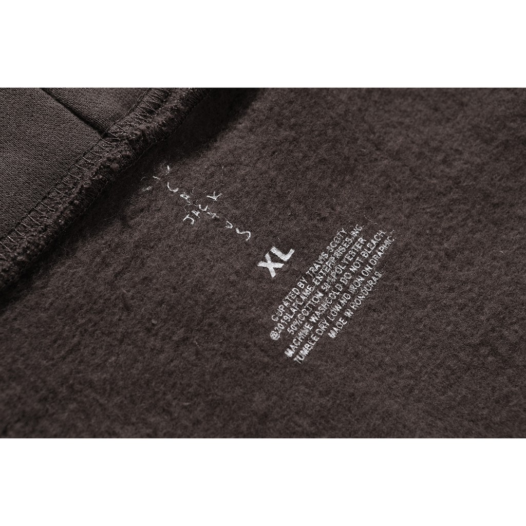 Travis Scott's new Lisa same style flame ladder TS stickman pullover fleece hoodie