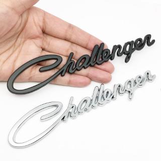 Đen bạc challenger xe phía sau biểu tượng huy hiệu cho dodge chrysler mopar srt kiểu dáng xe trang trí dán