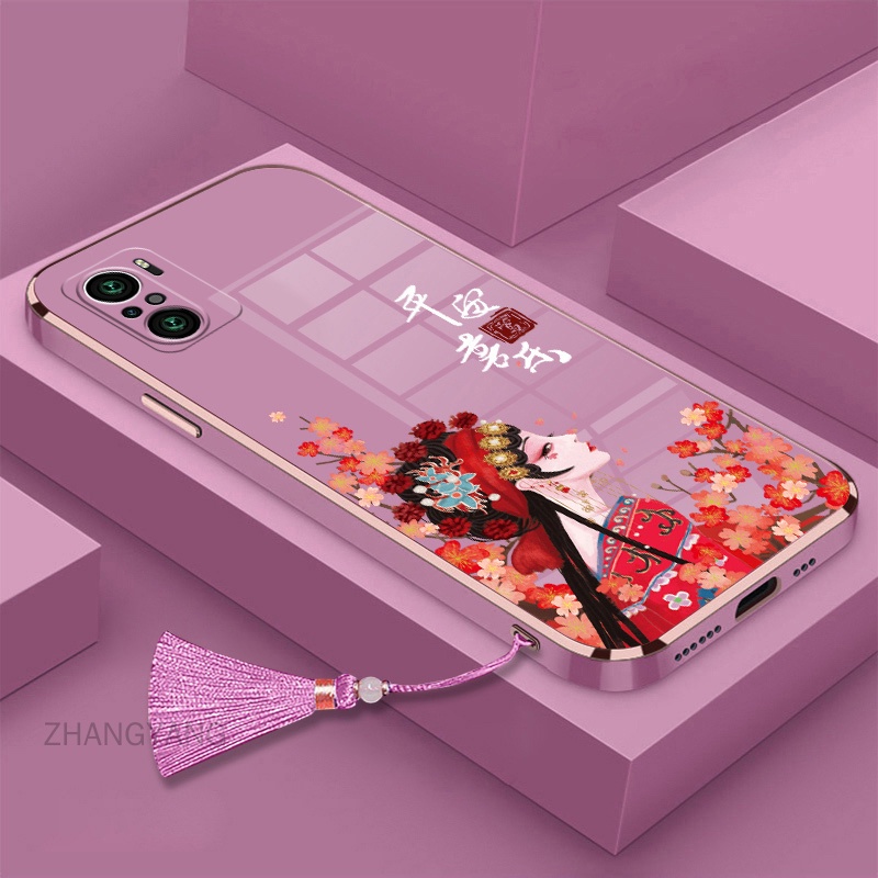 Ốp Điện Thoại TPU Silicon Mềm Viền Thẳng Có Dây Đeo Cho Redmi note 10 note 10 pro