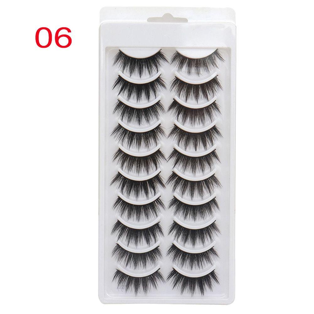 Set 10 Cặp Lông Mi Giả Dài Tự Nhiên MIH SKONHED