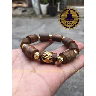 Vòng tay trầm tốc mix rồng