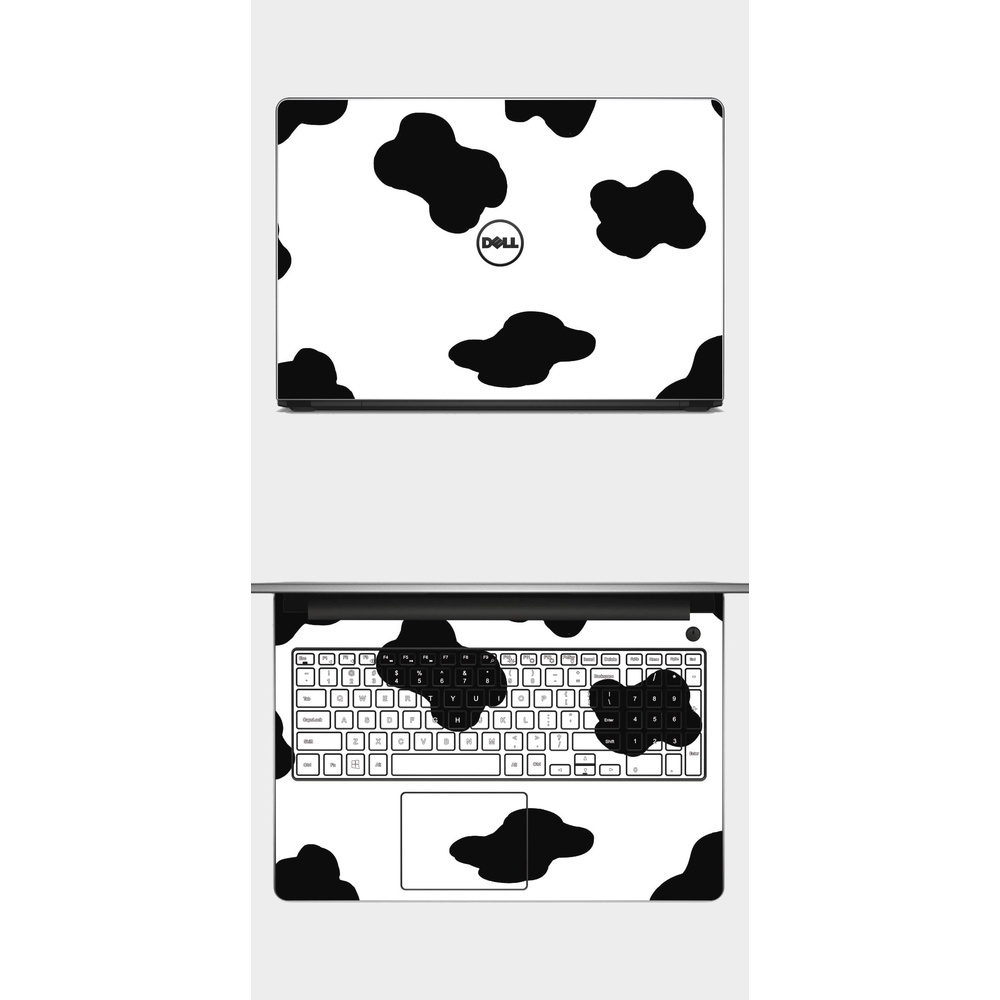 [ BÒ SỮA] Skin dán Laptop in hình bò sữa cute. Đủ các dòng máy: Asus, Acer, Dell, Hp,... In hình theo yêu cầu