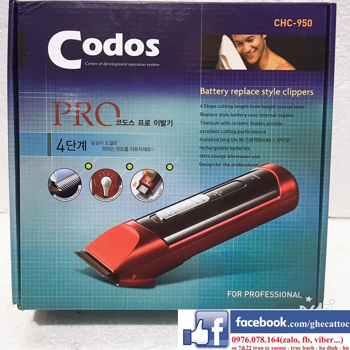 TÔNG ĐƠ CẮT TÓC CAO CẤP CODOS CHC 950