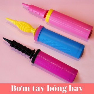 Bơm phao, bơm bóng bằng tay dạng xilanh bơm tay mang đi du lịch tiện dụng