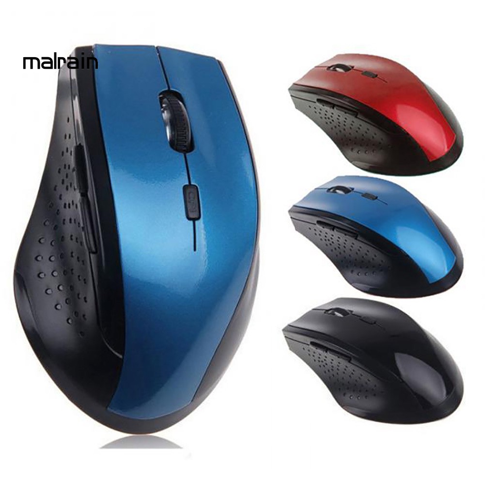 【MR】PC Computer Laptop Ergonomic 6 Keys 3200DPI Optical 2.4GHz Wireless Gaming Mouse