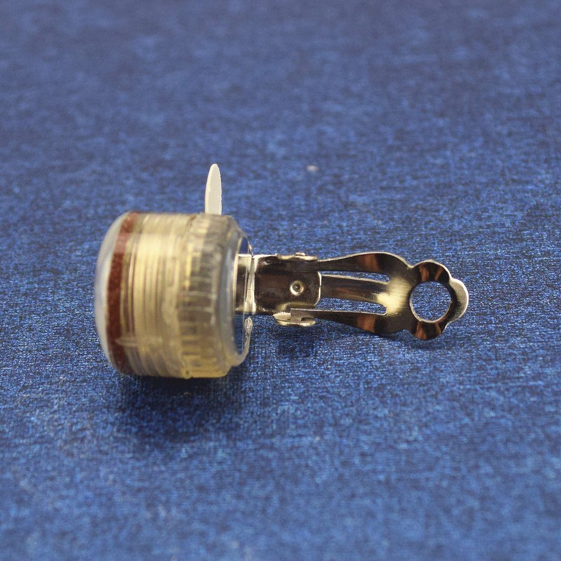 1 đôi Khuyên tai LED phát sáng độc đáo bông tai phát sáng khuyên tai đèn led dạng tròn