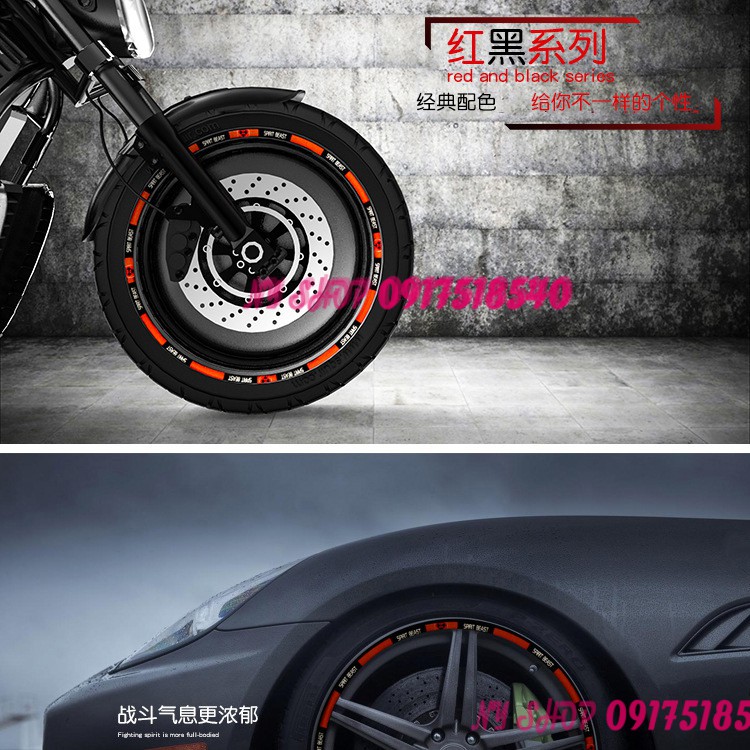 TEM SPIRIT BEAST PHẢN QUANG CHÍNH HÃNG DÁN OTO, XE MÁY ( MẪU L1)