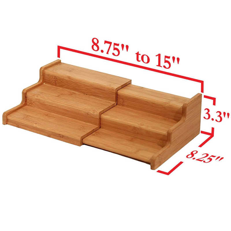 Kệ 3 Tầng Bằng Tre Để Gia Vị Tiện Dụng Và Bền
