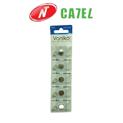 Pin CR2032/CR2025/CR2016/LR44 Voniko vỉ 5 viên chính hãng NT CATEL