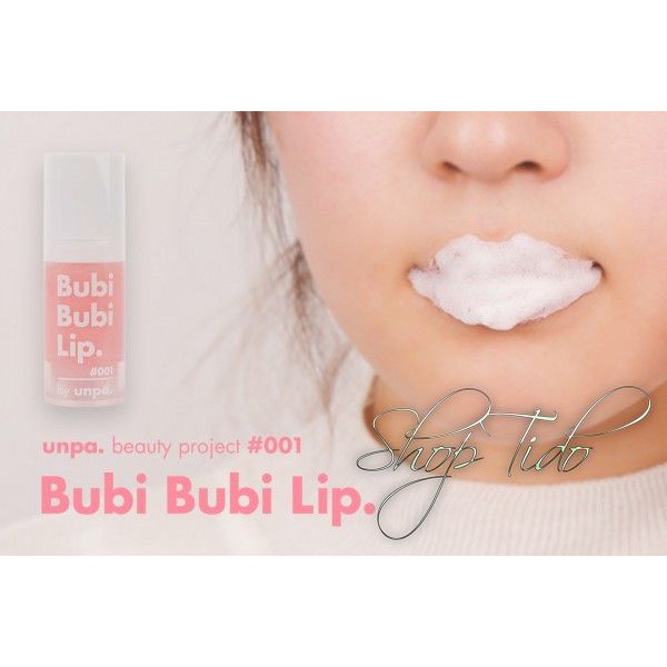 Gel tẩy da chết môi Unpa Bubi Bubi Lip, sủi cực lành tính và tẩy tế bào chết môi 10ml NPP Shoptido