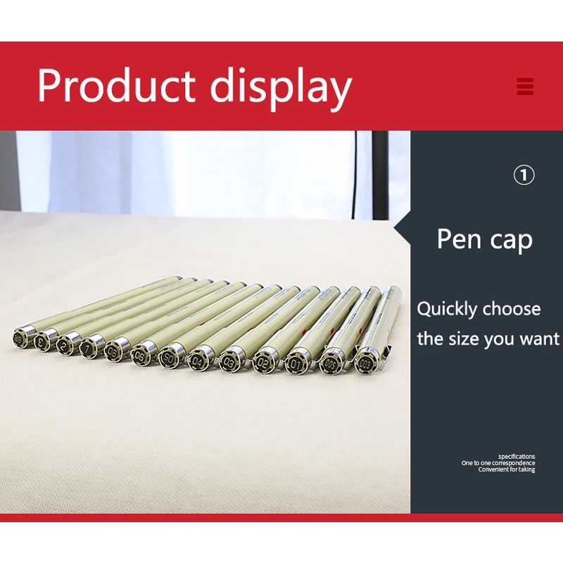 Set 3/5/7/8/9/11/12/13 Bút Lông Vẽ Tranh Chống Nước Tiện Dụng