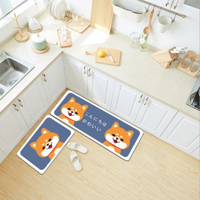 Thảm bếp chó Shiba (size 40*60 + 40*120)