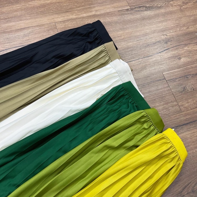 Chân váy xoè xếp li 9 màu