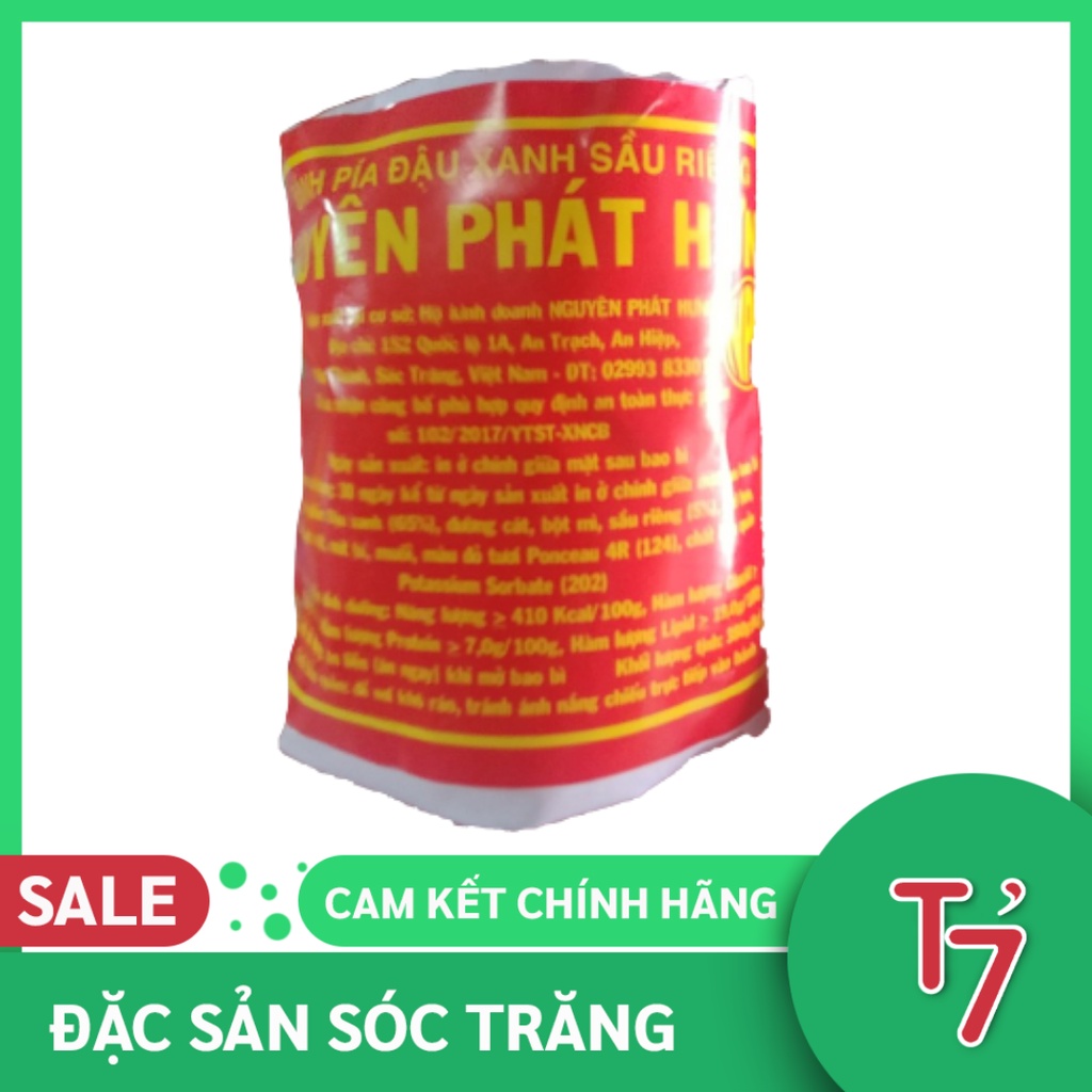 Bánh Pía Đậu Xanh Sầu Riêng Nguyên Phát Hưng Túi 4 Cái 300g