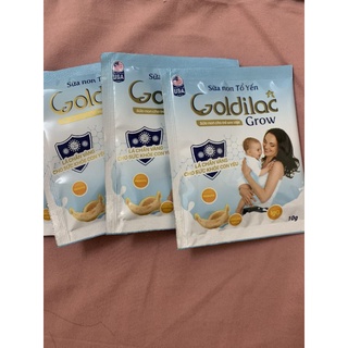 Sữa non Tổ yến Goldilac grow Chính hãng 1 Gói lẻ 10gr Dùng thử - Giúp bé tăng cân -ngủ ngon