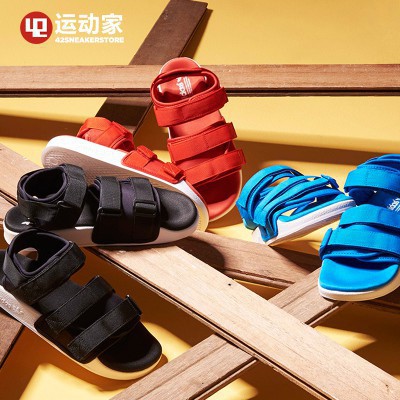 Giày sandal Adidas chính hãng 100% màu đen / đỏ / xanh dương / trắng tùy chọn cá tính