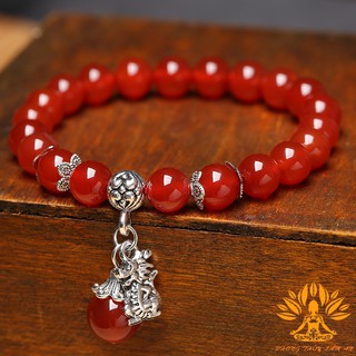[HÀNG CAO CẤP] VÒNG TAY ĐÁ ZODIAC BERRYL ĐỎ 12 CON GIÁP MAY MẮN TÌNH DUYÊN TÀI LỘC TẶNG KÈM HỘP GẤM CAO CẤP ĐÃ ĐIỂM NHÃN