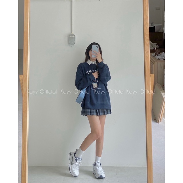 Áo nỉ dáng rộng hình gấu _  Ngd (Ảnh thật ) | BigBuy360 - bigbuy360.vn