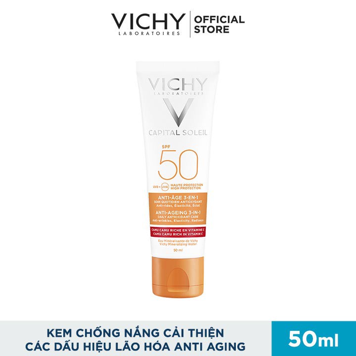 Bộ kem chống nắng và ngăn ngừa các dấu hiệu lão hóa Vichy