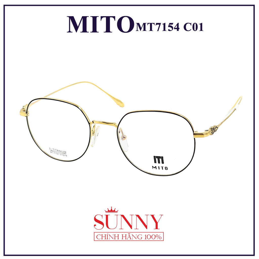 MT7154  - Gọng kính Mito unisex (nhiều màu) chính hãng Italia - - kèm tem chống hàng giả do bộ công an cấp
