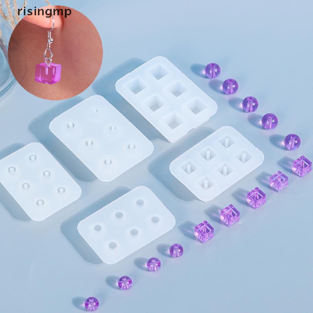 Khuôn Silicone Tạo Hình Hạt Cườm Làm Trang Sức 6 Lỗ DIY ♨Trên đó