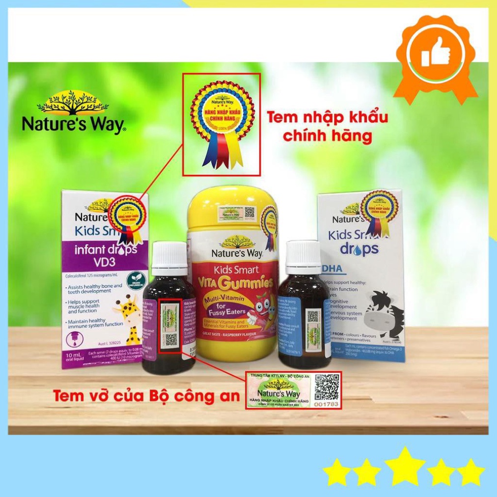 GIỜ VÀNG SALE  Nature's Way Kids Smart Calcium + Vitamin D3 Burstlets - Hỗ trợ phát triển chiều cao GIỜ VÀNG SALE