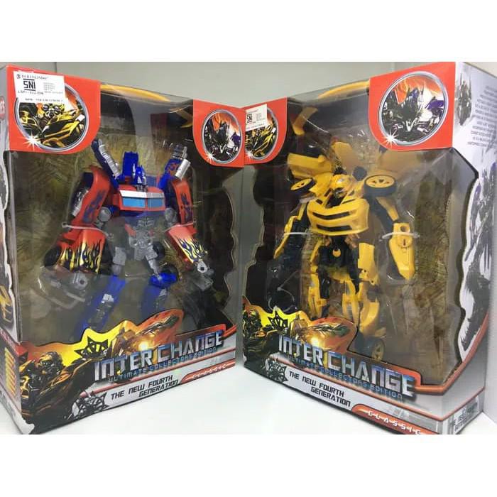 Robot - ô tô biến hình Transformers siêu đẹp cao 30cm. An toàn, size lớn cho bé chơi vui.