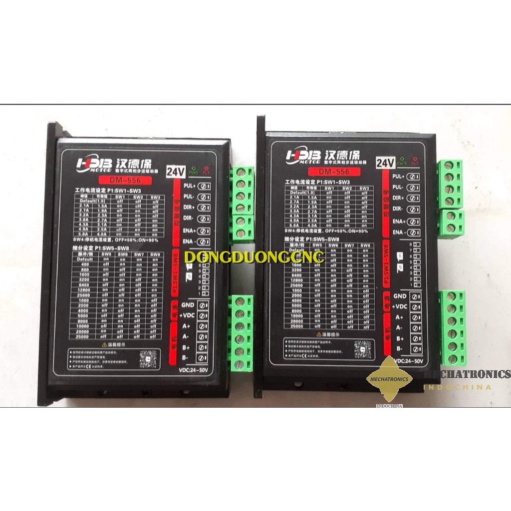 Bộ động cơ step size 86, momen 6.8Nm, tùy chon driver trong ảnh