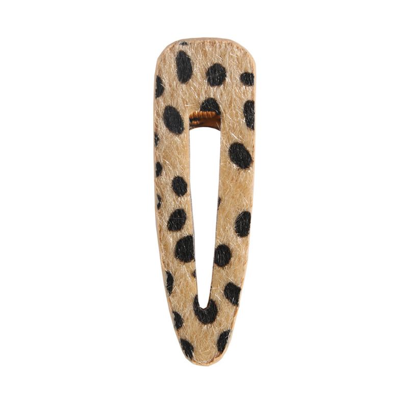 Kẹp Tóc Giả Da Họa Tiết Da Báo Phong Cách Bohemian Dành Cho Nữ