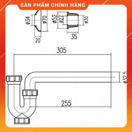 (FREESHIPP) BỘ XẢ nhựa inax A 325PL, chính hãng, bảo hàng 2 năm