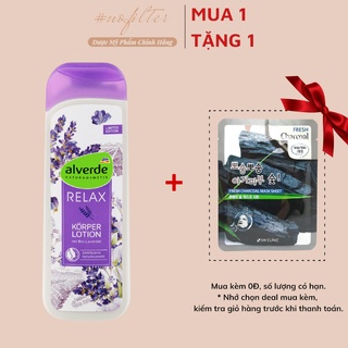 Sữa Dưỡng Thể  Dưỡng Ẩm Da Alverde Body Lotion Đức Hương Anh Đào, Hướng Dương, Lavender 250ml