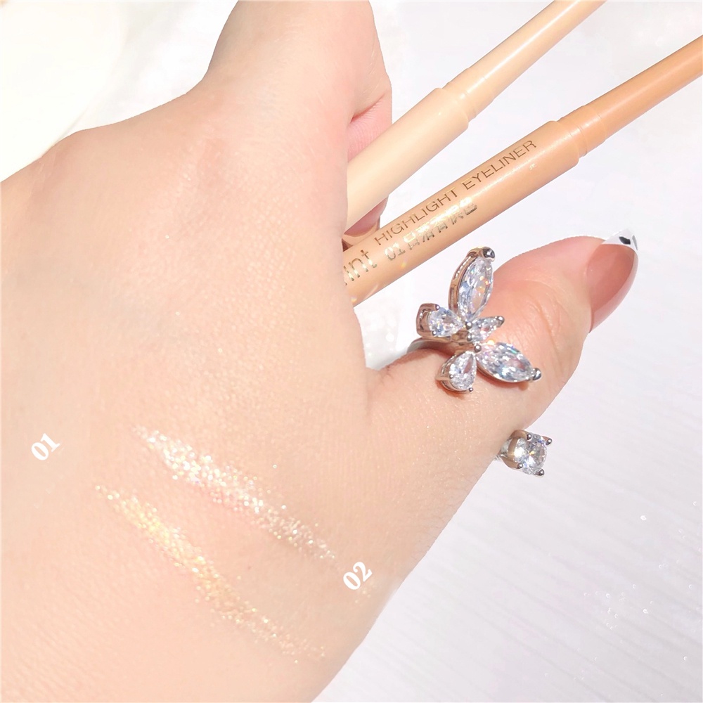 1 Thỏi Kem Bắt Sáng/Kẻ Mắt/Kẻ Mắt Ánh Ngọc Trai Tự Nhiên Chống Thấm Nước