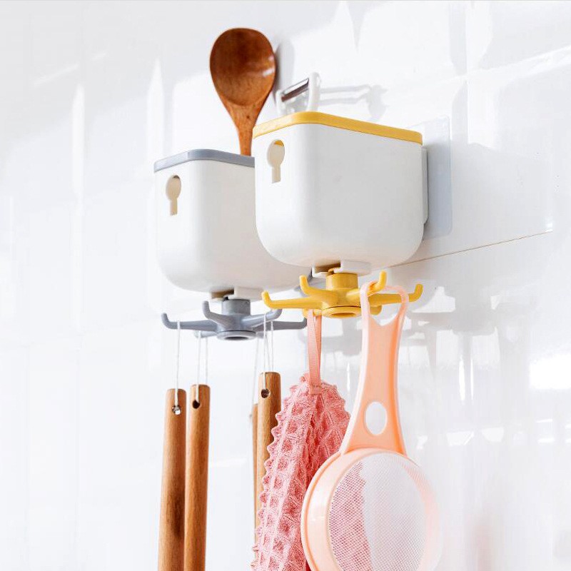 Giá Treo Đựng Đồ Nhà Bếp Dán Tường Xoay 360 Độ Treo Đồ Đa Năng 𝐃𝐀𝐈𝐐𝐔𝐀𝐍𝐆𝐆𝐑𝐎𝐔𝐏