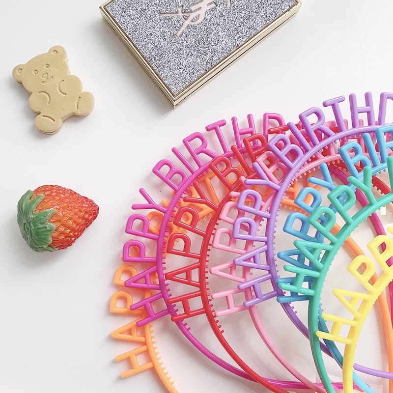 Băng Đô Hình Bánh Kem Sinh Nhật Phong Cách Hàn Quốc