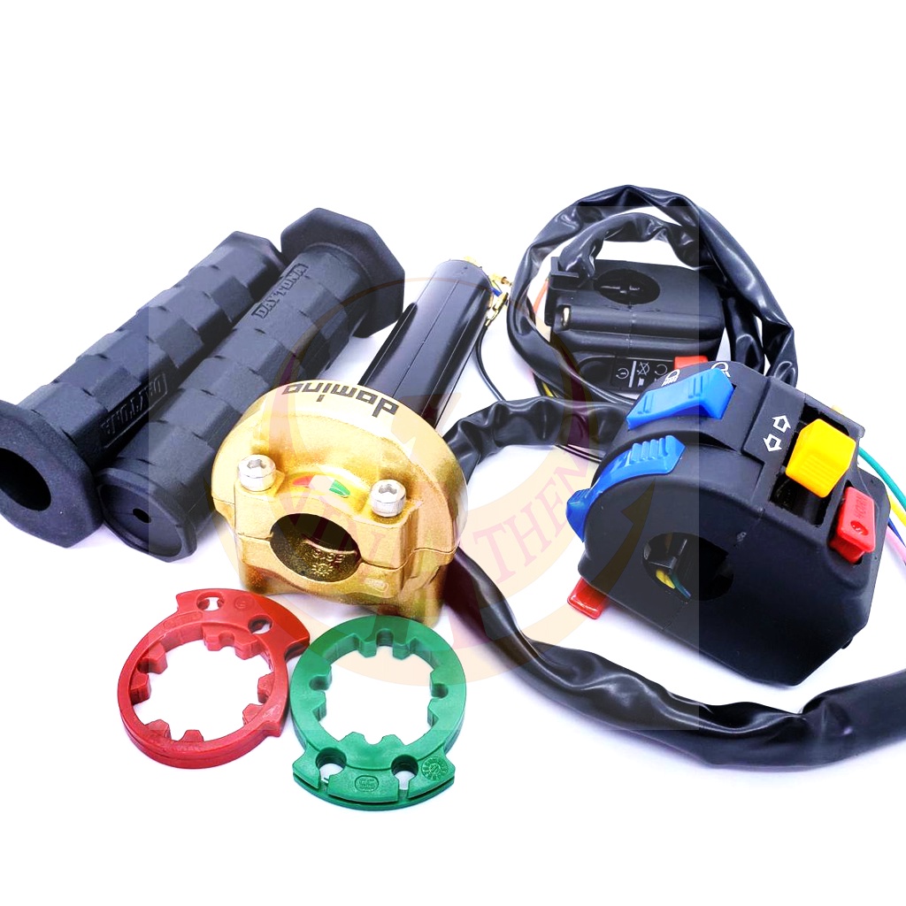 Combo cùm tăng tốc domino + 2 cùm công tắc FZ + bao tay daytona loại 1 gắn wave dream si ex cub rai win,..
