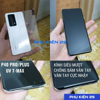 [Huawei P40 Pro] Kính cường lực FULL màn UV cao cấp chống vân tay T-Max/ TMax