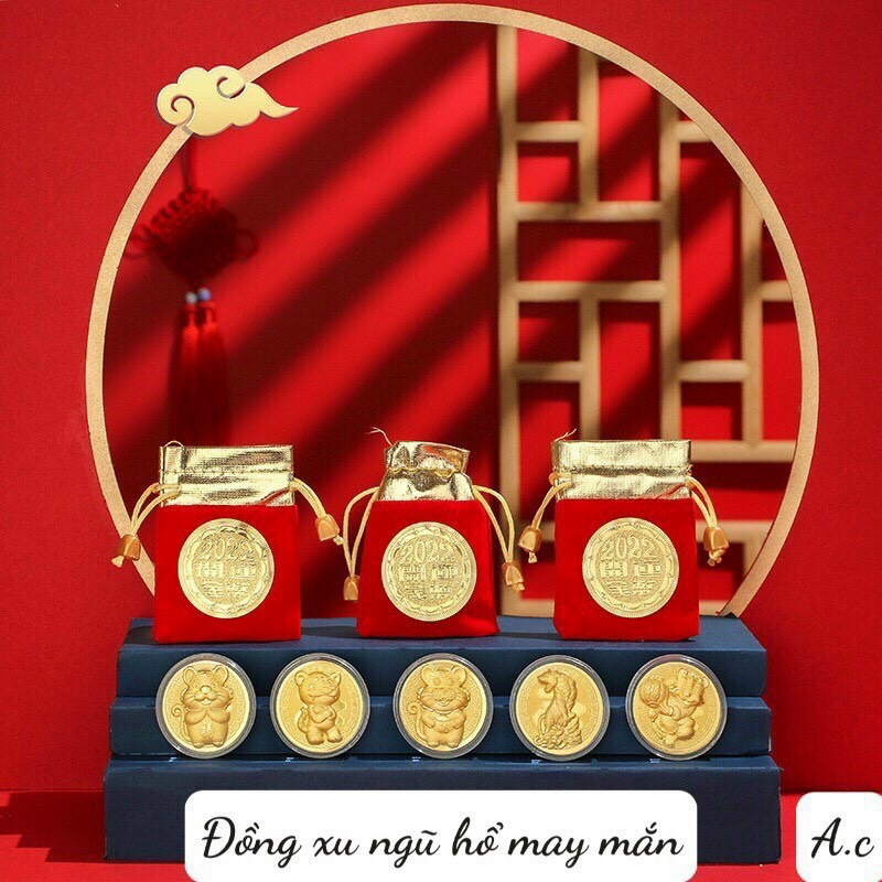 Đồng Xu Hình Hổ - Đồng Xu Kỷ Niệm Năm 2022 Năm Con Hổ