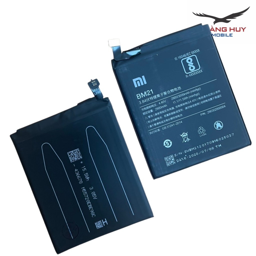 Pin Xiaomi Mi Note BM21 Dung Lượng 3000mAh Hàng Zin Nhập Khẩu Bảo Hành 6 Tháng 1 Đôi 1/Cam Kết Chất Lượng