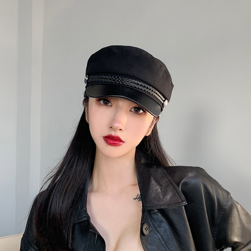 (Hàng Cao Cấp) Mũ Beret Màu Tương Phản Phong Cách Hàn Quốc Thời Trang Thu Đông