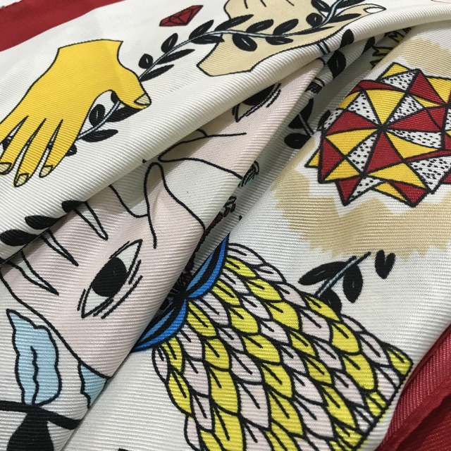 Khăn choàng boho đi biển màu trắng họa tiết - Mã VS020