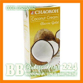  Nước cốt dừa đậm đặc CHAOKOH Coconut Cream hộp VÀNG - Hộp 1 lít