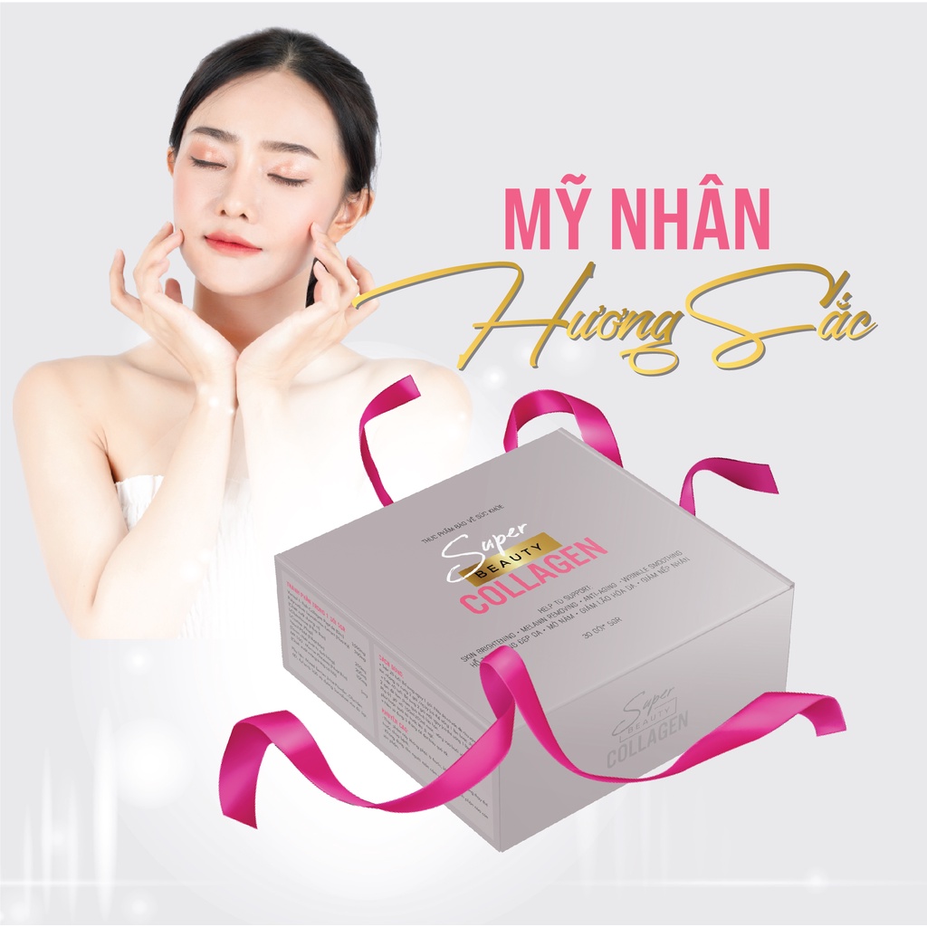 SUPER BEAUTY COLLAGEN PIZKIE - Combo 3 Tháng Collagen Trẻ Hoá Làn Da, Ngừa Lão Hoá, Giảm Mùi Cơ Thể