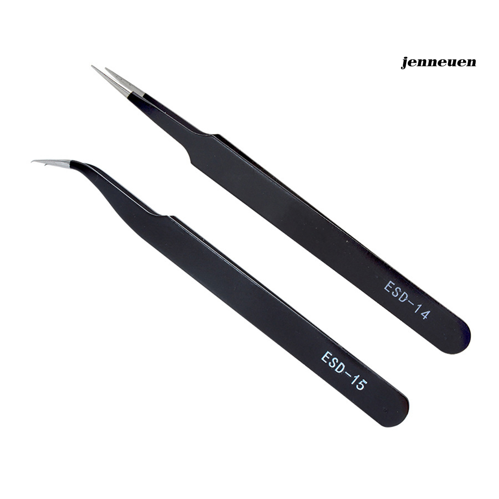 [Hàng mới về] Bộ 2 cây nhíp gắp lông mi bằng thép không gỉ tiện dụng