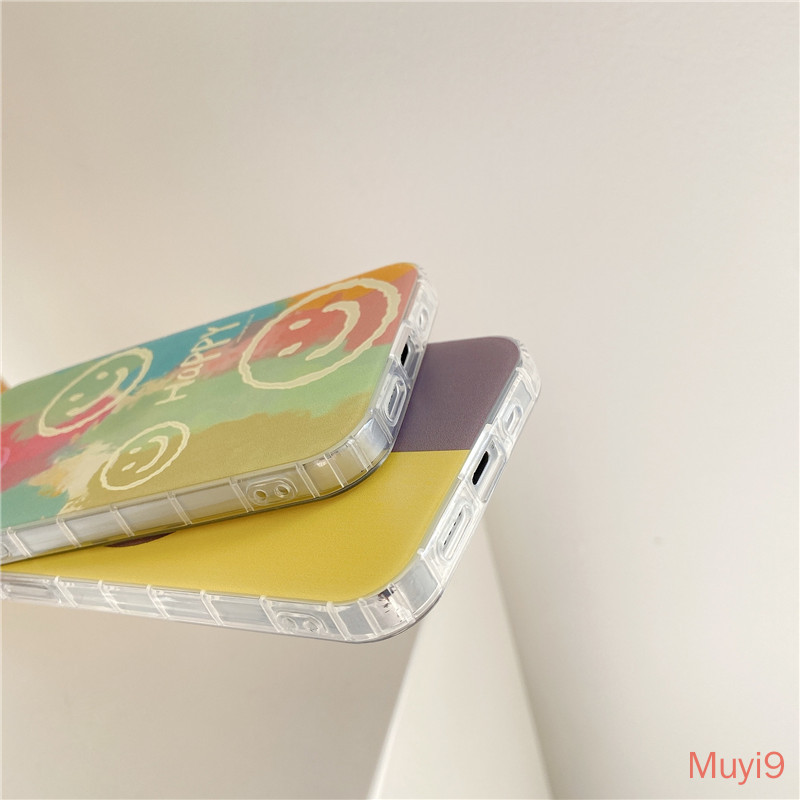 Ốp điện thoại mềm in hình mặt cười phong cách cặp đôi thời trang cho iPhone12Pro MAX I1211PROMAX X XSMAX XR I8/SE2/7plus | BigBuy360 - bigbuy360.vn