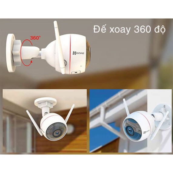 Camera 2M IP WIFI Ngoài Trời Thông Minh EZVIZ C3X C3N MÀU BAN ĐÊM 1080P FullHD CV310 C3W C3WN HIKVISION