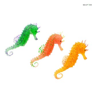 Set 3 Cá Ngựa Giả Dạ Quang Trang Trí Bể Cá