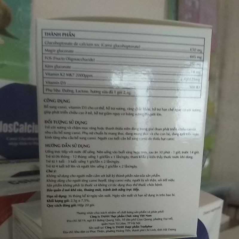 Canxi hữu cơ cho cả nhà , nguyên liệu nhập khẩu từ Pháp, canxi mát